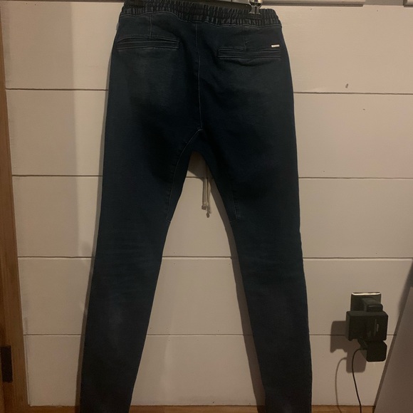 Pacsun Skinny Drawstring Zip Jeans sz. Small - Picture 2 of 4